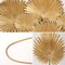 6 Pcs Artificial Gold Palm Leaves – PU Foam Faux Tropical Palm Fronds for DIY Wedding Bouquets, Centerpieces, Arrangements, Party & Home Décor